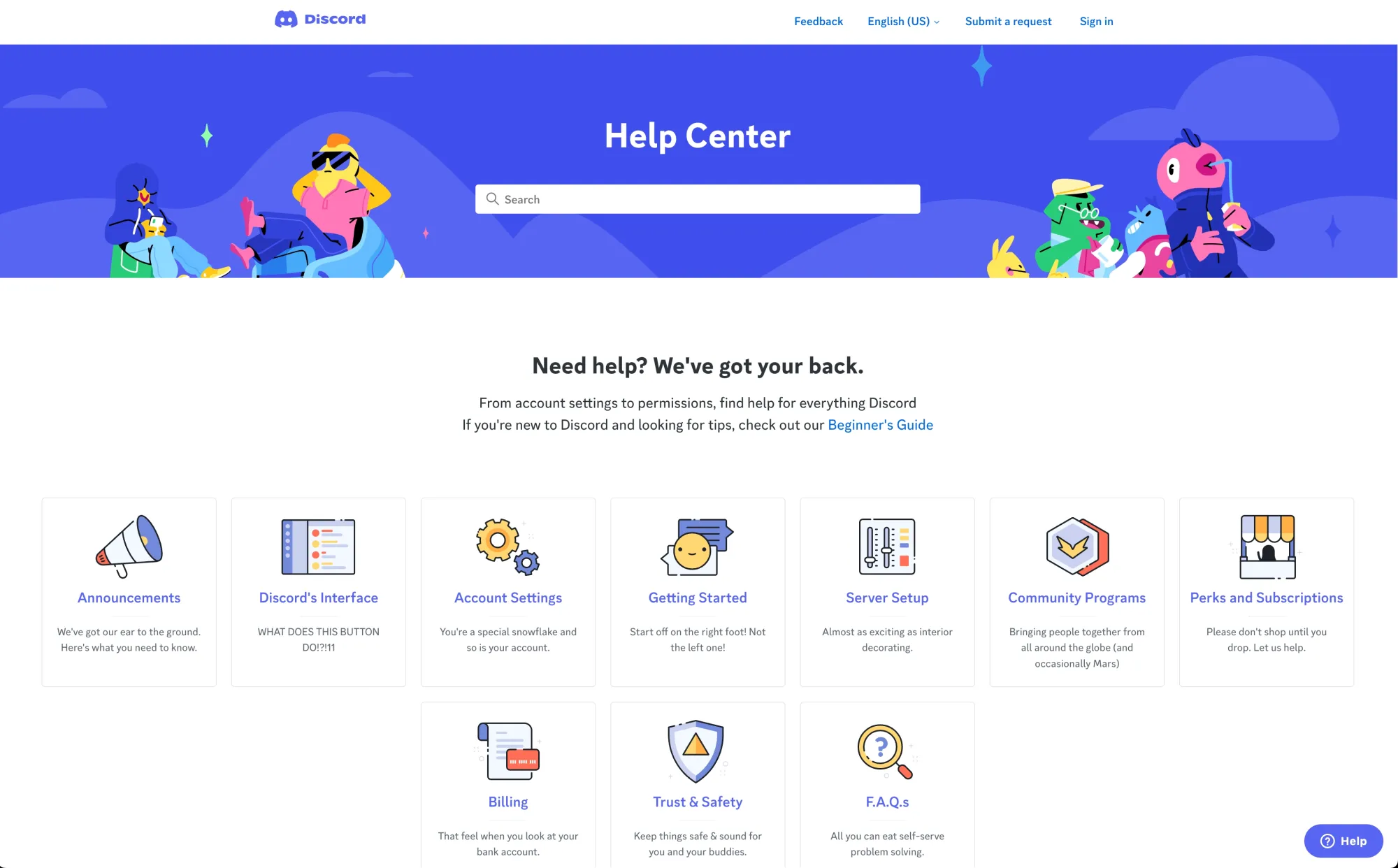 Discor Help Center